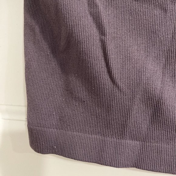 Garage gray ribbed cropped tee - Picture 5 of 8